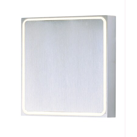 Et2 Alumilux Sconce 1-Light 4.5" Wide Satin Aluminum Outdoor Wall Sconce E41329-SA